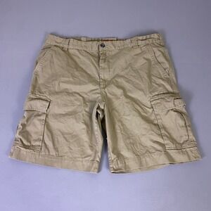 Merona Cargo Shorts Men's Size 42 Tan Khaki 100% Cotton Casual Utility Outdoor